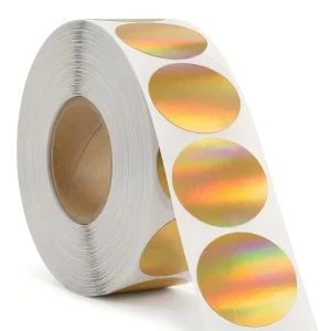 25mm Round Gold Plastic Self Adhesive Scratch Off Tickets for Promotional Sticker Labels