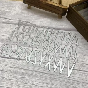 26-Letter Carbon Steel Die-Cutting Embossing Template Tool (Model MC791) for DIY Scrapbooking Photo Album Craft Decoration