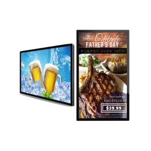 27 to 75 Inch LCD Digital Menu Display Wall Mount LCD Advertising Screen for Dining Room
