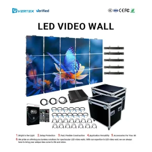 2m x 3m LED Display Screen P2.6 P2.9 P3 P3.91 500x500mm LED Wall Panels Indoor Outdoor Video Screen
