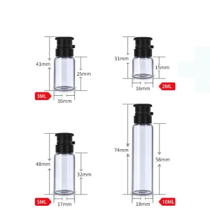 2ml 3ml 5ml 10ml Medicines and Cosmetics Packaging Bottle Which Cap Can Be Tear off