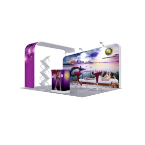 3*3 Booth Quick Curtain Show Custom Display Rack Advertising Display Board Exhibition Activity Factory Background Board Stand