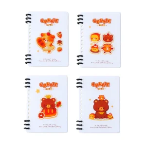 3 Ring PP Cover Loose Leaf Notebook A6 Both Ends Detachable Paper Refillable Journal Custom Cover Printing OEM ODM