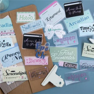 30-Sheet Pack Korean-Style Lettering Stickers for Kids’ Planners and Scrapbooking
