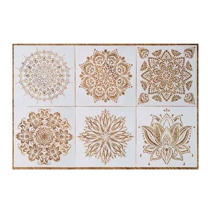 30 cm Reusable Laser Cut PET Plastic Custom Large Wall Paint Airbrush Mandala Stencils Wall Stencil Templates