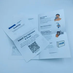 300X260mm 157gsm Premium Private Design Full Color Paper Board Plantable Special Teeth Health User Guide Service Poster Leaflet