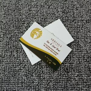 300g/400g Coated Paper 9x5cm Custom Special Shape Business Card Offset Printing