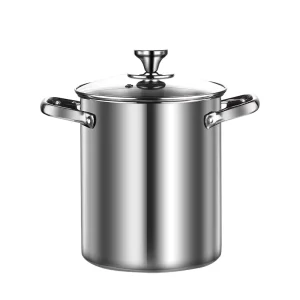 304 Stainless Steel Deep Fryer Large Capacity Oil Saving Design Frying Basket Strainer Single Layer Multi Functional Deep Pot