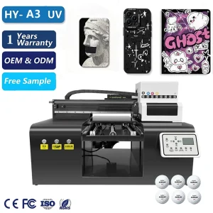 3040 A3 Flatbed UV Printer UV Ink Printing for Canvas Ceramic Plastic Bottle and Daily Gift Customization