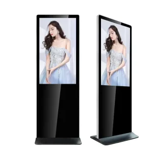 32 Inch Vertical Android LCD Video Display Kiosk Indoor Floor Stand Advertising Totem with Animation Function for Elevator Use