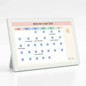32GB WiFi 15.6 Inch FHD IPS Touch Screen Digital Photo Frame with Calendar Sync and Electronic Calendar