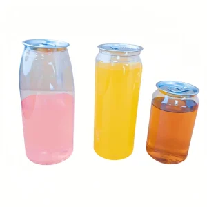 350ML 500ML Custom Empty Plastic Juice Bottles Can Juice PET Soda Beer Pop Can Bottle PET Cans