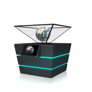 360 Degree 3D Holographic Pyramid Display Showcase 2K 4K Holobox for Museum Exhibition Retail Mall