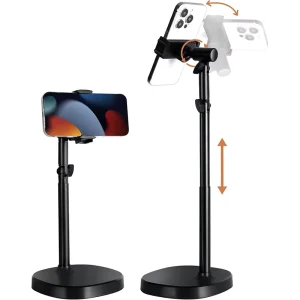 360 Degree Angle Desktop Stand 3 Part Horizontal Mobile Stand Overhead Recording Stand Mount Adjustable Mobile Stand