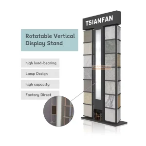 360 Rotating Stand Floor Display Stand Rack Marble Stone Plate Exhibition Quartz Stone Display Stand