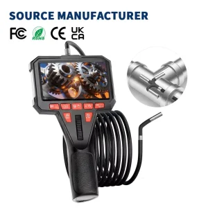 360dgree Borescope Camera Industrial Endoscope Articulating Video Camera Borescope Plumbing Camera Drain Pipe Leak Detection
