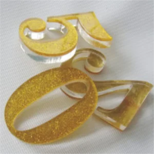 3D Acrylic Crystal Letters Non-Illuminated IP65 Waterproof for School and Hospital Advertising