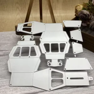 3D Cable Car Carriage Metal Die Cut Embossing Template Tool for DIY Scrapbooking Card Making and Photo Album Craft Decoration
