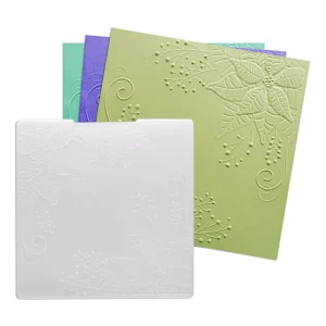 3D Clear Plastic Flowers Embossing Folder Template for Scrapbooking Card Making