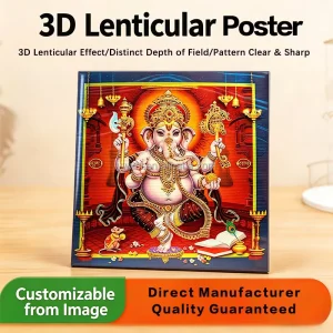 3D Flip Effect Lenticular Raster Poster Custom Graphic Design Vivid Stereoscopic Visual Art