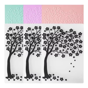 3D Floral Embossing Folder Texture Embossing Template for Card Making Scrapbooking Handmade Paper Craft Supplies