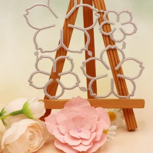 3D Flower Combination 6 Embossing Knife Mold Etching Process DIY Greeting Card Making Scrapbook Template