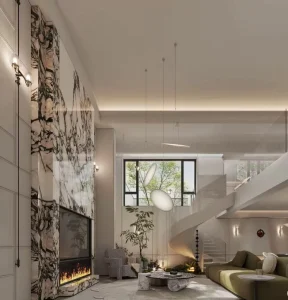 3D Interior Design Rendering Services Modern Custom Graphic Design for Luxury Villa Residential Dining Homes Eco Friendly 5