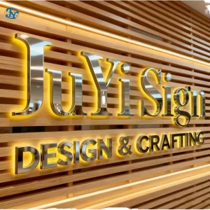 3D LED Backlit Logo Outdoor Metal Signage Custom Business Storefront Shop Sign