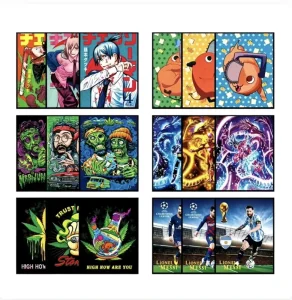 3D Lenticular Japanese Anime Theme Motion Poster 30x40cm Customized 3D Moving Wall Decor Poster