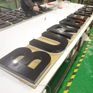 3D Luminous Acrylic Letters Commercial LED Strip Light Source for Advertising Mall Use