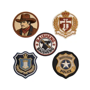 3D Merrow Border Embroidered Patches for Jackets Jeans Backpacks Hats DIY Brand Identity Robust Multi shape Easy Sew Iron on