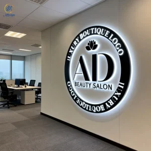 3D Metal LED Illuminated Letter Sign for Custom Business Logo and Brand Name Advertising