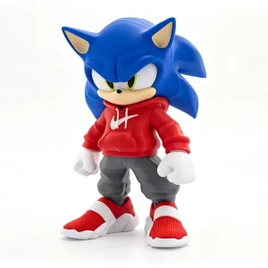 3D Printed Anime Game Character Statues Collectible Figurines Painting Ready Durable ABS Precision 0.01mm