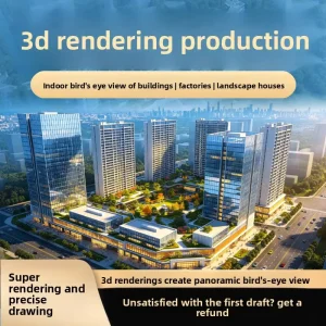3D Rendering Services Aerial Views Architectural Design Planning Villa Exterior Landscaping 3ds Max Modeling Visualization
