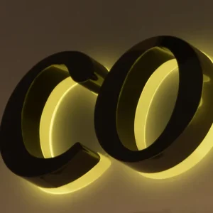3D Shop Signs Business Signs Outdoor Storefront LED Letters LED Advertising Letter Backlit Signs Custom Brushed