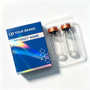 3ml 2Pcs Glass Vial Packaging with Paper Box & Blister Insert
