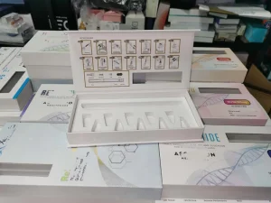 3ml Label Box Package Single 2ml 3ml 5ml Pack Reusable Eco Pen Box with Plastic Tray