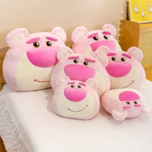40cm 55cm 80cm Strawberry Teddy Bear Plush Pillow for Birthday Gifts Sleep Toy Doll Companion