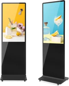43 49 55 65 75 Inch Stand LCD Display Digital Floor Stand Customizable Touch Screen for Commercial Use Outdoor Business