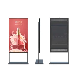 43 49 55 65 Inch Indoor Outdoor Vertical Totem System Advertising Video Display Standing Digital Signage Elevator Retail Store