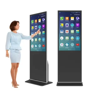 43″49″55″65″inch Commercial Indoor Lcd Android Touch Screen WiFi Floor Stand Digital Signage Kiosk Display for Advertising