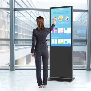 43″ 50″ 55″ 65″ Digital Signage Advertising Video Player Indoor Floor Standing Touch Screen Interactive LCD Totem Display Kiosk