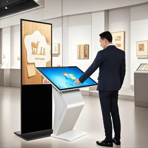 43 55 65 Inch Ultra Thin Digital Signage And Displays Windows Android LCD Indoor Floor Standing Advertising Kiosk Machine