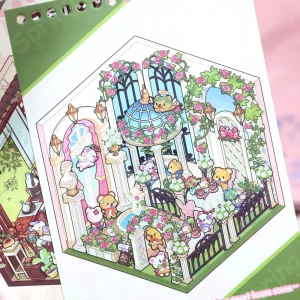 44pcs Per Pack Stickers Miniature Scene Collection Creative Scenery Stickers with 3D Visual Effects