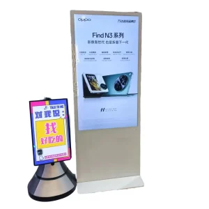 49 55 75 Inch Smart LCD Digital Signage Floor Stand Display for Retail Stores Hotels Malls and Showrooms