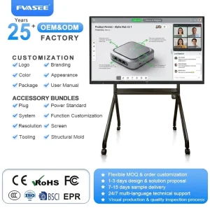 4K Smart Board 55 65 75 86 Inch Interactive Flat Panel Touch Screen Interactive Whiteboard for Teaching Meeting