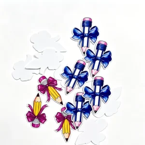 4cm, 5cm, 6cm and 7cm Cartoon Printed Resin Flatbacks, 30pcs, DIY Bow Accessories