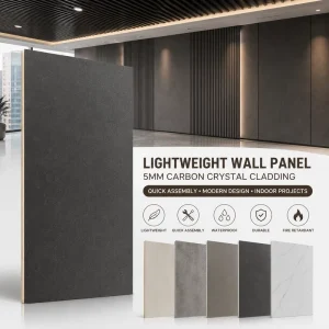 4×8 5mm PVC Carbon Crystal Interior Wall Cladding Panels