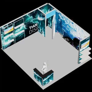 5*5M Visual Guidance Display System Modular Light Box Layout Directional Design for Trade Show Exhibition