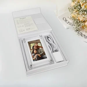 5 Inch Acrylic Picture NFT Video Infinite Object Transparent Digital Photo Frame With Automatic Rotation Function
